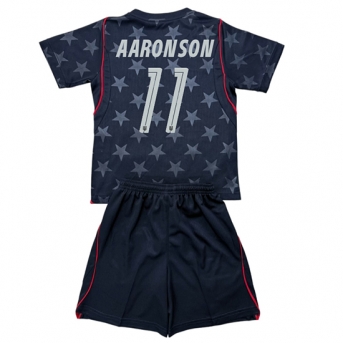 Billige Fotballdrakt Forente stater Brenden Aaronson #11 Replika Bortedraktsett Barn VM 2026 Kortermet (med bukser)